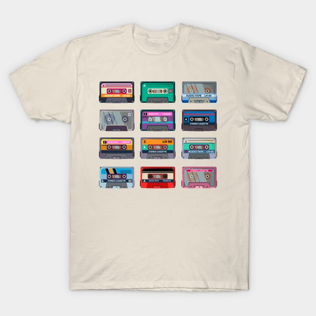 Eight Track Tape | Cassette T-Shirt by LEGO